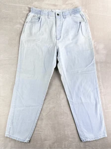 Vintage Lee Mom Jeans size 32 Light Wash Tapered Relax Fit Jeans No Backs - Picture 1 of 10