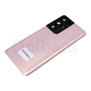 Back Glass Rear Housing Battery Cover For Samsung Galaxy S21 Ultra SM-G998 Pink - Picture 1 of 3