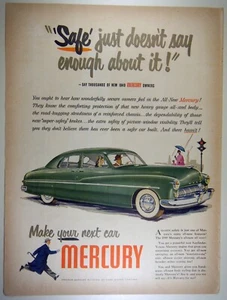 Automóvil Mercury 1949 vintage - anuncio impreso de revista grande de página completa - Imagen 1 de 1