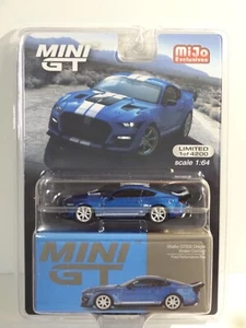 MINI GT MIJO EXCLUSIVE BLUE - FORD SHELBY GT500 DRAGON SNAKE CONCEPT #568 - Picture 1 of 1