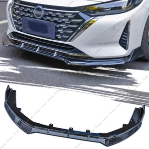 For Nissan Sentra 2024+ V Style 3Pcs Glossy Black Front Bumper Lip Splitter Kit - Bild 1 von 7