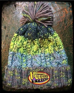 Winter Ski, Snowboard, Grob Gestrickt Pom Hut Grün One Größe. Voodoo Street - Bild 1 von 1
