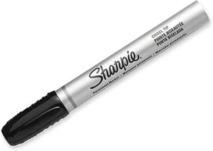 7073502392 Sharpie Pro Liquid Tip Permanent Marker, Chisel, Black, Pack of 1 - Picture 1 of 2