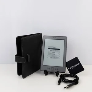 Amazon Kindle D01100 grau eReader mit Hülle & Ladegerät gebraucht Konvolut - Bild 1 von 9