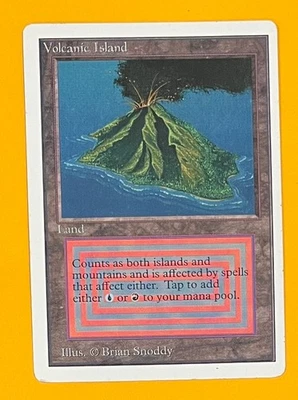 MTG VOLCANIC ISLAND Unlimited (OldManMTG 012-406) - Image 1 of 4