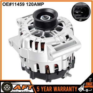 Alternator For Buick Regal Chevrolet Equinox GMC Terrain 2010-16 L4 2.4L 120 Amp - Picture 1 of 10