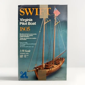 1982 ARTESANIA LATINA 1:50 Scale Model Wooden 1805 SWIFT Virginia Pilot Boat Kit - Picture 1 of 5