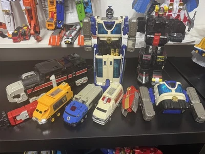 Lote de piezas Power Rangers Lightspeed Rescue GoGoFive DX Max Victory Robo Megazord Foto 1 de 3