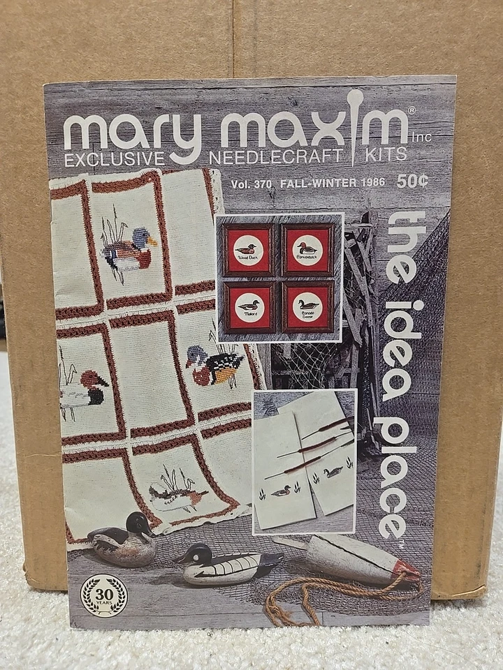 Mary Maxim эксклюзивные наборы для рукоделия магазин. V.370 осень-зима 1986 The Idea Place - Изображение 1 из 4