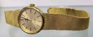 VINTAGE OMEGA DE VILLE MINI 23MM MANUAL WIND LADIES MESH WATCH - Picture 1 of 11