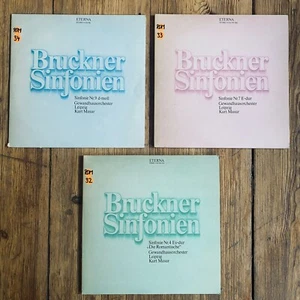 MASUR BRUCKNER Sinfonie Nr. 4 / 7 / 9 -ETERNA 5x LP Black Label Stereo - Picture 1 of 18