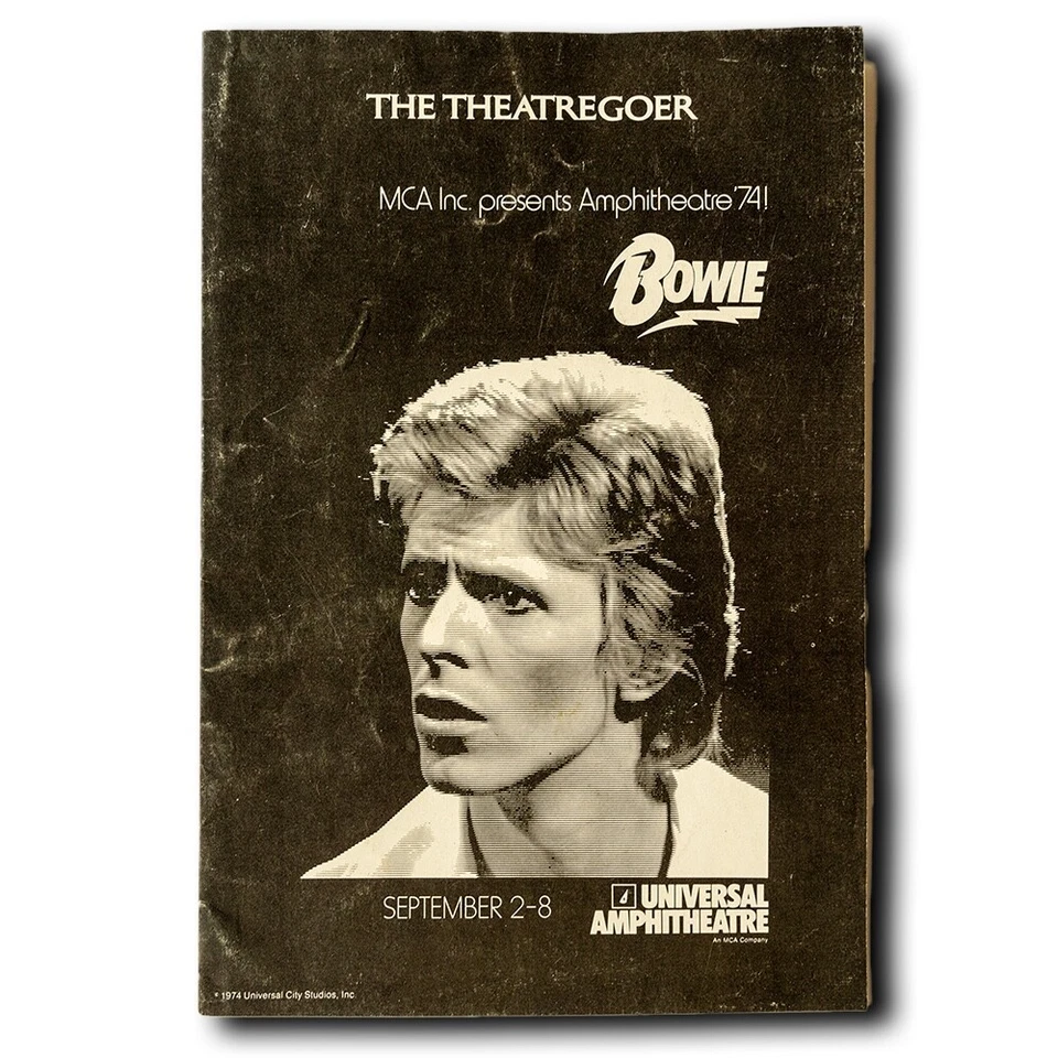 David Bowie concert program / Universal Amphitheater 1974 Diamond Dogs Tour - Image 1 of 1