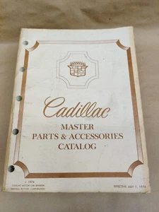 1974 Cadillac Master Parts & Accessories Catalog USED IN GOOD CONDITION - Picture 1 of 3