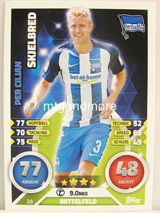 Match Attax 2016/17 Bundesliga - #028 Per Cilian Skjelbred - Hertha BSC Berlin - Bild 1 von 1