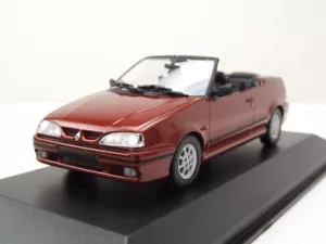 Renault 19 Cabrio 1992 Rojo Metálico Coche a Escala 1:43 Maxichamps - Imagen 1 de 9