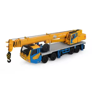 1/55 Scale Crane Truck Toy Construction Vehicle Diecast Model Crane Toys Yellow - Picture 1 of 4