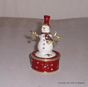 Baratijas atesoradas musical muñeco de nieve baratija decorativa - Imagen 1 de 1