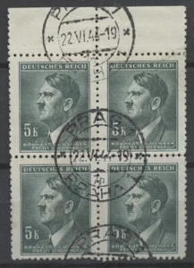 No: 111424 - GERMANY - BÖHMEN & MÄHREN - "HITLER" - AN OLD BLOCK OF 4 - CANCEL!! - Picture 1 of 1