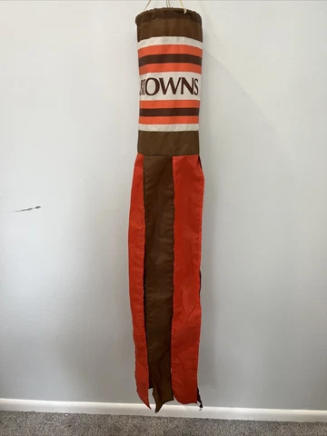 Vintage Cleveland Browns Nylon Wind Sock Windsock By Colores NFL Made In USA Cover