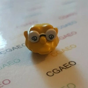 1 X Lego 19907pb01 Minifigure, Head, Modified Simpsons Hans Moleman with White - Imagen 1 de 1
