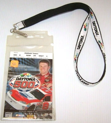 Boleto conmemorativo NASCAR DALE WONHARDT JR Daytona 500 2005 Oldfield Tower Foto 1 de 4