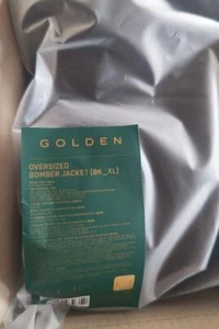 BTS Jungkook Golden Official Oversized Bomber Jacket XL Size no Photo Card  - Bild 1 von 9