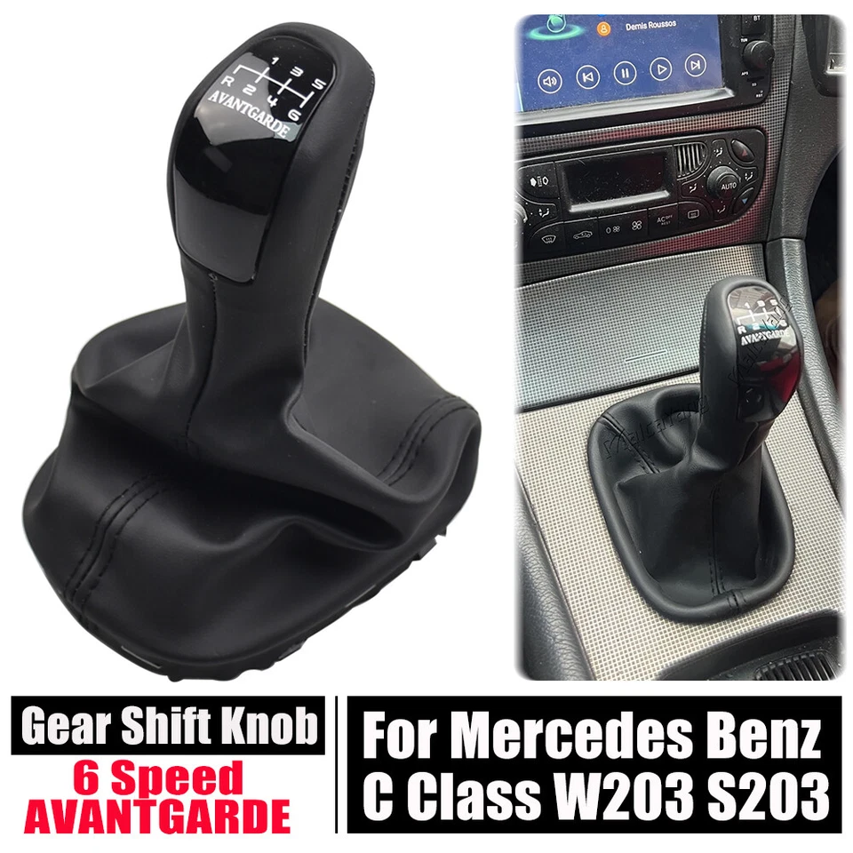 Perilla de cambio de palanca de cambios de 6 velocidades AVANTGARDE para Mercedes-Benz Clase C 05-07 W0203 Foto 1 de 4