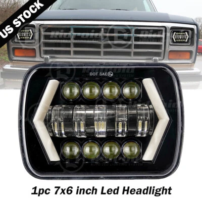 Faro LED 7x6" Hi-Lo Halo DRL para camioneta de carga Chevy Express 1500 2500 3500 Foto 1 de 4