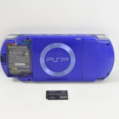 JUNK PSP Console PSP-2000 Metallic Blue PS Portable NO Sound/Battery/Cover 34184 - Image 1 of 4