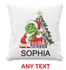Personalised Grinch Cushion Case Cover, 40x40 Cm, Add Any Name, Grinch Cushion