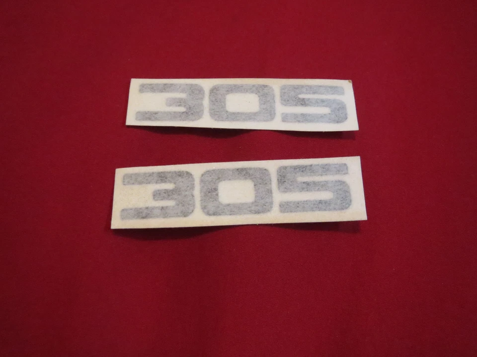 CHEVROLET CAMARO CORVETTE MONTE CARLO CHEVELLE NOVA 305 HOOD SCOOP DECALS BLACK - Image 1 of 1