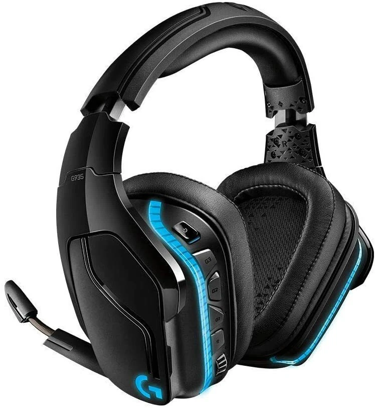 Logitech G935 2.4GHz Wireless 7.1 Surround Sound Pro Gaming Headset - Black - Image 1 of 4