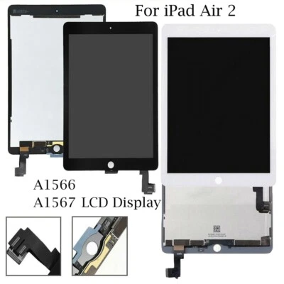 Para iPad Air 2 A1566 A1567 Conjunto Reemplazo Pantalla LCD Pantalla Táctil Digitalizador Foto 1 de 4