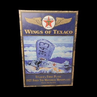 Ertl Wings of Texaco 1927 Ford Tri-Motored Mono Airplane Model Bank 7th Grey - Image 1 of 4