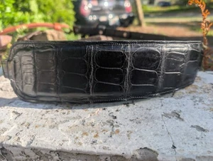 American Wild Alligator Rifle shotgun Shoulder Sling Strap gator leather A25 - Picture 1 of 20