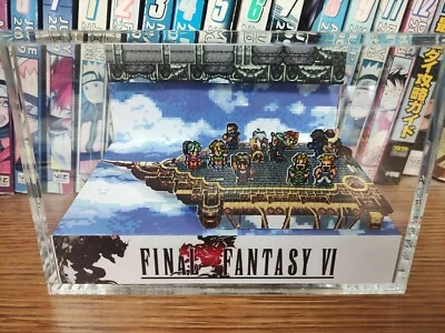 Diorama hecho a mano Final Fantasy VI Blackjack Airship - Cubo para juegos - Fanart Foto 1 de 4