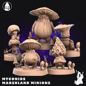 Myconids Marshland Minions DnD Miniatur 28mm 32mm 35mm D&D RPG Mini 3D gedruckt - Bild 1 von 12