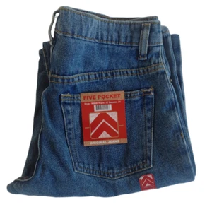 Jeans Original Estilo 90808 5 Bolsillos Para Hombre 32" X 34" Lavado Medio Nuevo Con Etiquetas Calce Relajado - Imagen 1 de 5