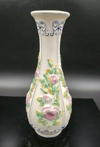 6 7/8" BENNINGTON PARIAN CERAMIC PORCELAIN FLORAL VASE c.1830-1870 RARE! 39 - Picture 1 of 8