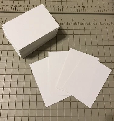 100 ACEO Cards ~ Blank 136 lb Oil & Acrylic Paper ~ 2.5 x 3.5 White ~ Canson