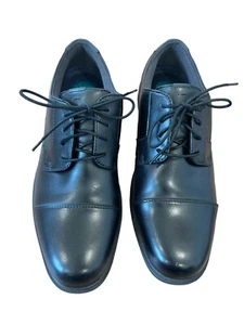 Nunn Bush Shoes Cap Toe Oxford Size 12 Black 84716-001 Kore Slip Resistance - Picture 1 of 8