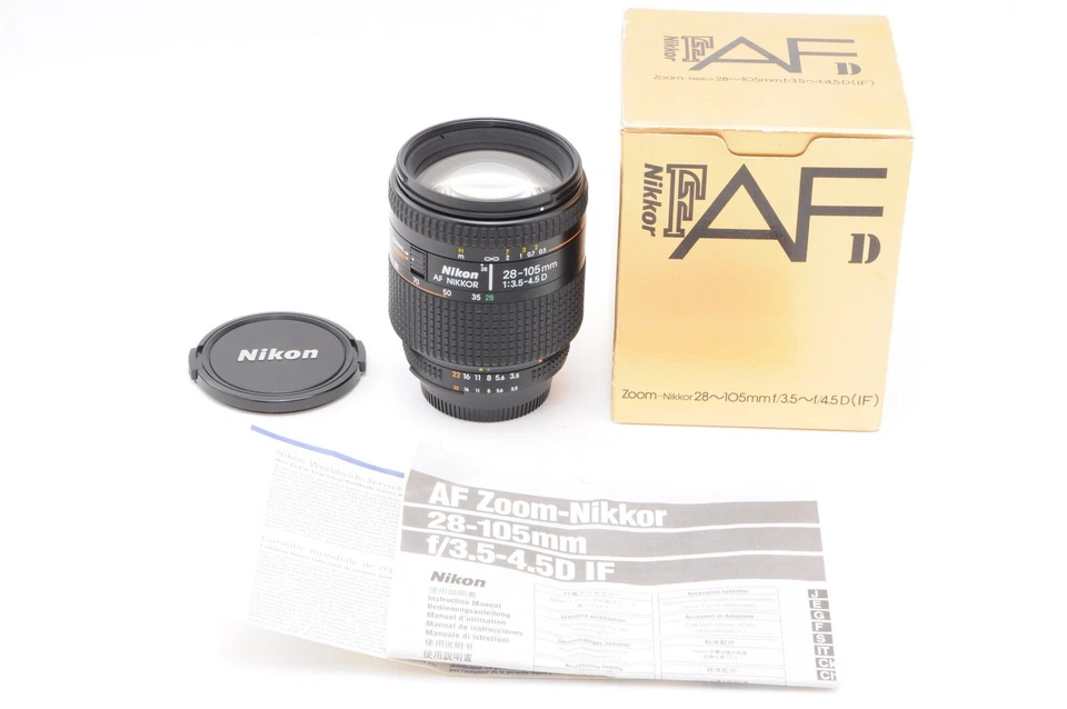 [ Mint w/Box ] Nikon AF Nikkor 28-105mm f/3.5-4.5 D Zoom Lens Filter From JAPAN - Image 1 of 4