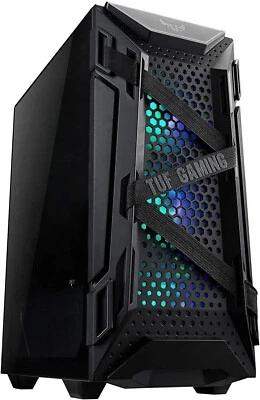 ASUS GT301 TUF Gaming Mid-Tower Compact Case for ATX Motherboards with Honeycomb - Image 1 of 4