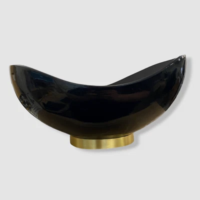 Cuenco con carcasa de bolígrafo y marquetería negra marrón jengibre $483 Foto 1 de 4