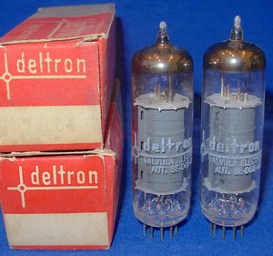 Par de tubos de vacío Deltron EL84/6BQ5 emparejados nuevo en caja - Imagen 1 de 3