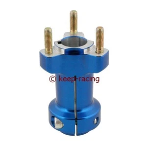 Estrella ciclista, aluminio, azul anodizado, para eje 25mm, 95mm de largo - Imagen 1 de 1