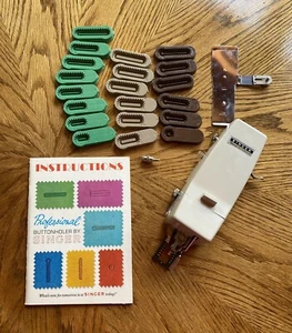 70’s Singer Professional Buttonholer V102878 Sewing Machine Attachment Vintage - Picture 1 of 21