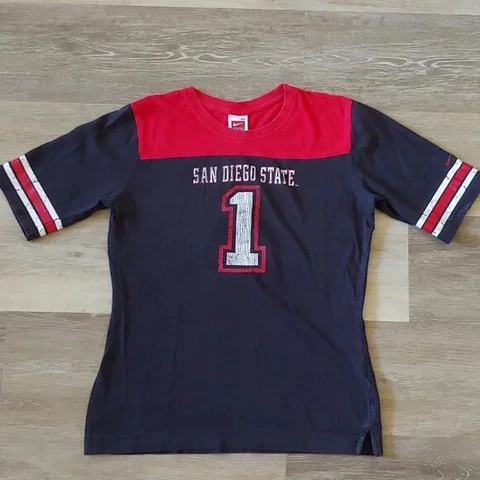 Rare Vintage Nike Team Women's San Diego State Aztecs Jersey Shirt Size M Cover