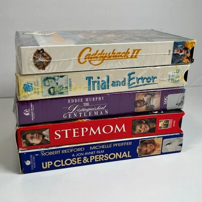 Lot of 5 Classic VHS Movies Trial & Error, Caddyshack II, Step Mom… Foto 1 de 4