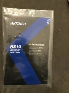 Kicker HS10 Hideaway Powered Sub Enclosure Manual (New) - Picture 1 of 1